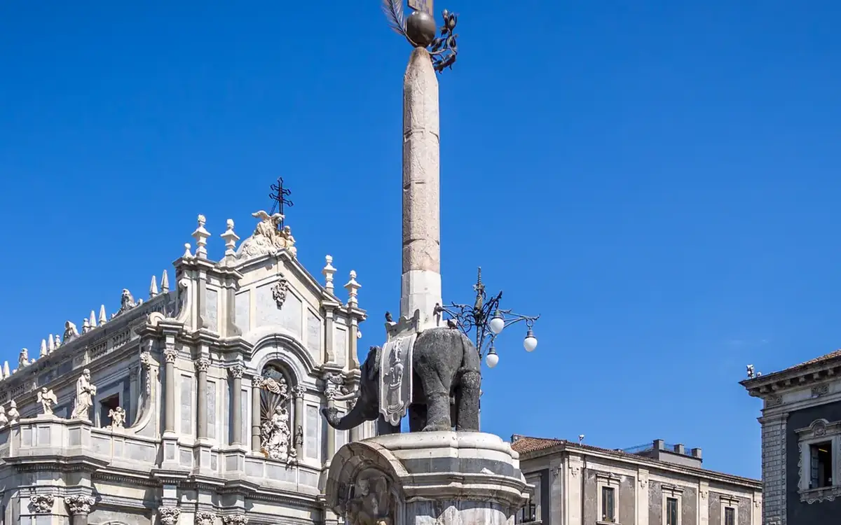 Dettaglio della Cattedrale di Sant'Agata a Catania